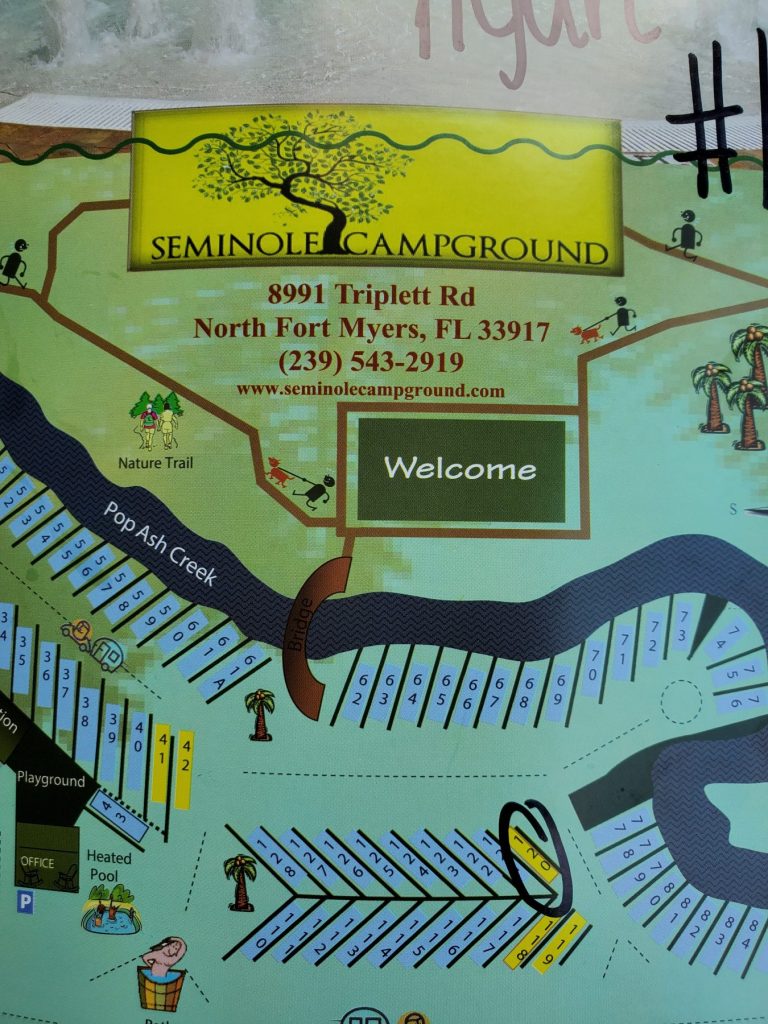 Seminole Campground map