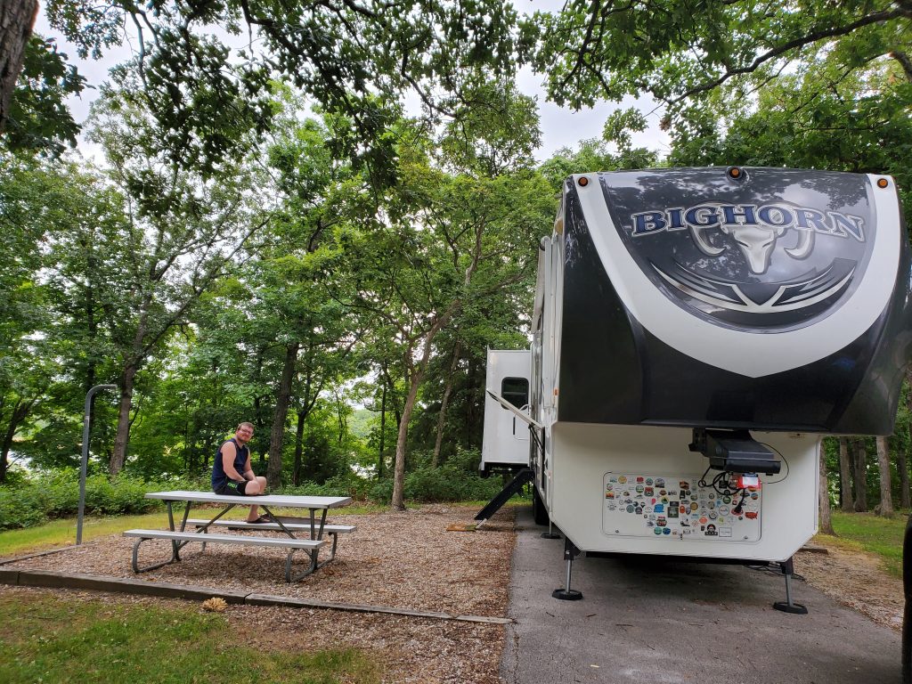 Our rig at Indian Creek Recreation area Corp of Engineers campground