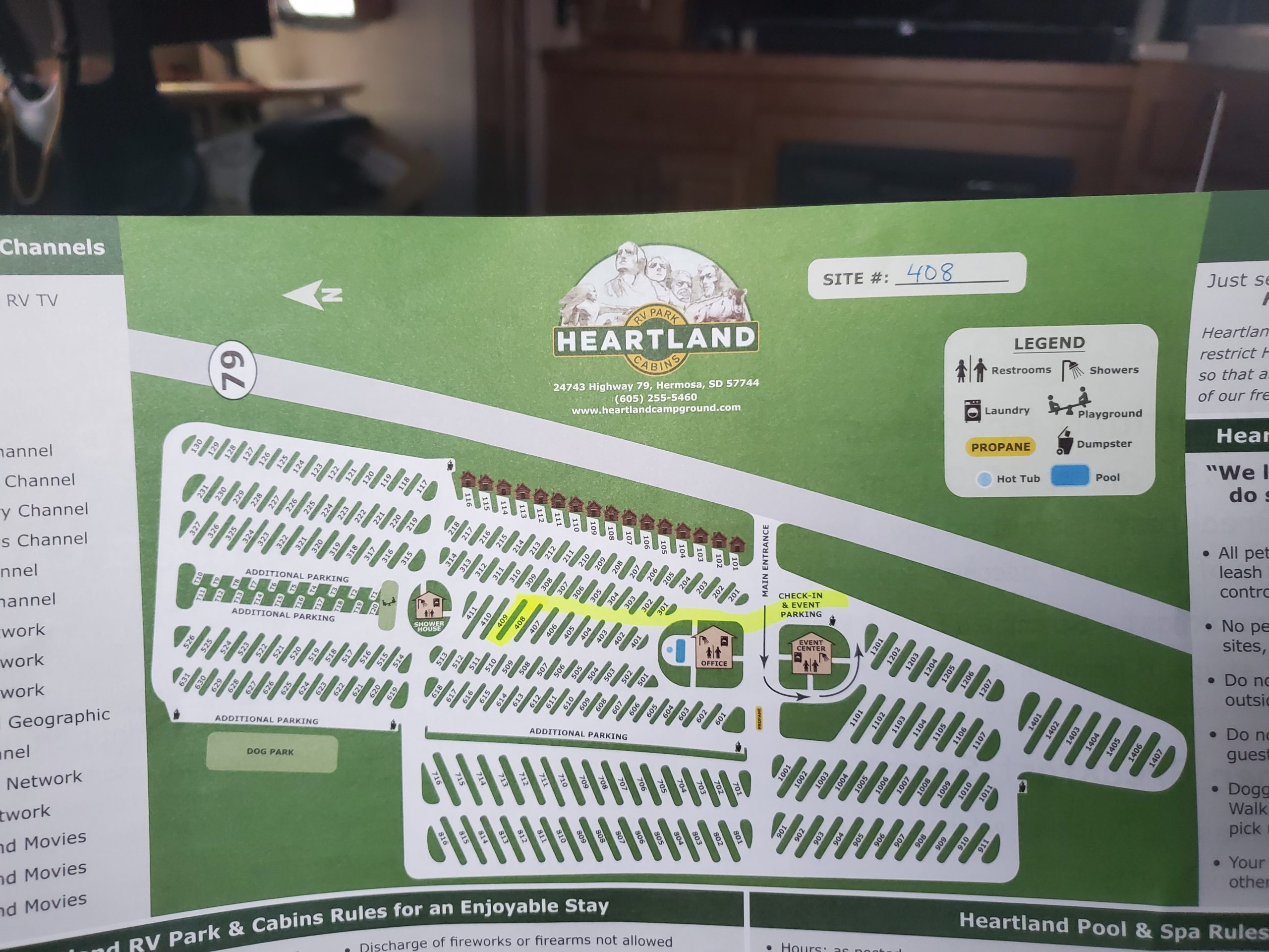 Heartland RV Park in Hermosa SD RV with Us