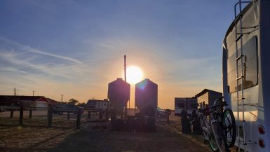 Sunset at Silos RV Park in Canyon TX