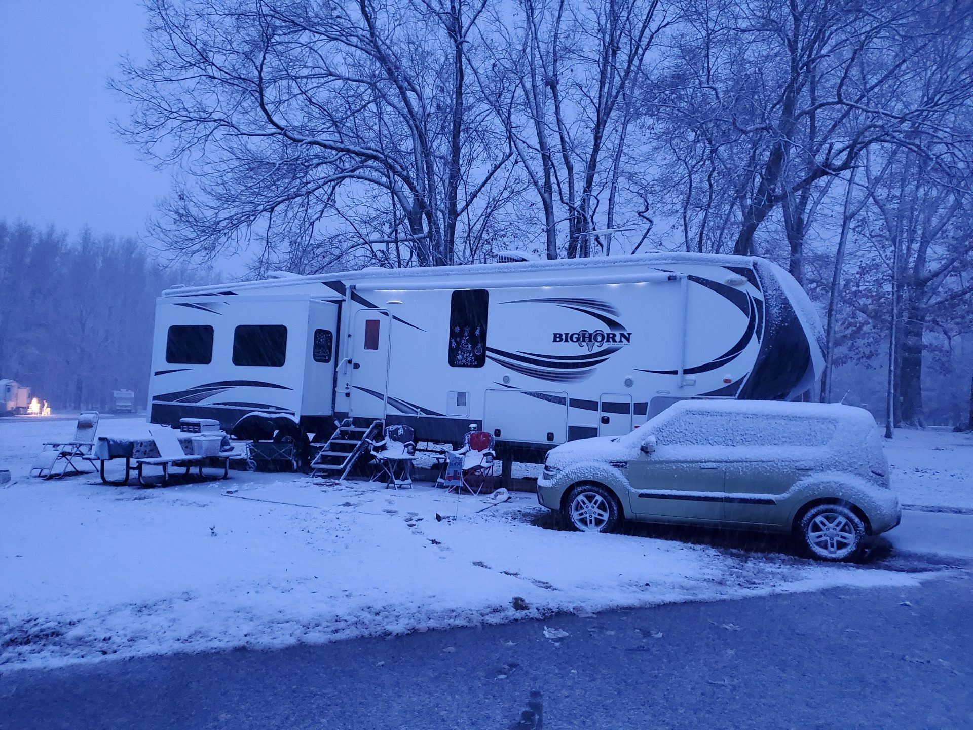 Surviving cold and snow while living fulltime in our RV RV with Us