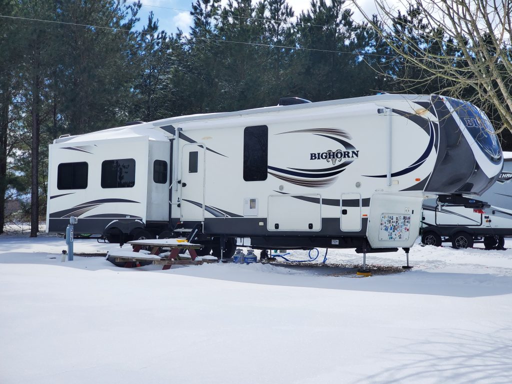 Surviving cold and snow in an RV